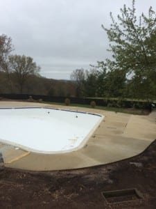 Pool Patio After Concrete Cleaning In Central New Jersey