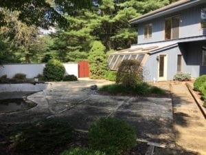 Driveway Cleaning Before PSI Concrete Cleaning In New Jersey