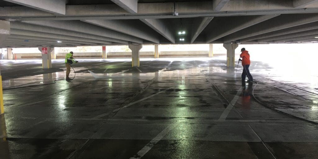 Parking garage cleaning in central new jersey